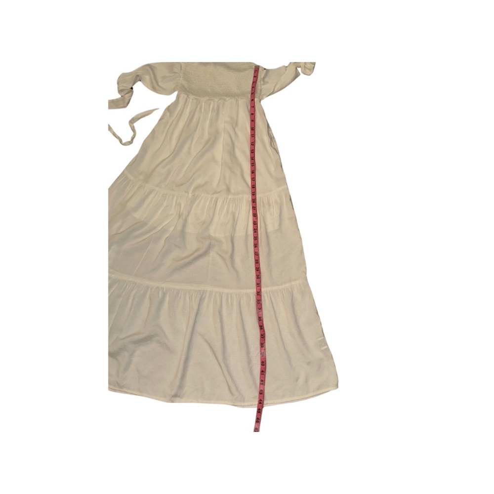 Tie Front Ruffle Ruffle Hem Tube Dress - Picture 14 of 16